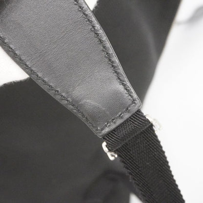 Gucci Backpack Daypack Sherry Line 619749 Nylon Black Silver Hardware Women