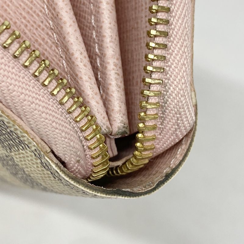 Louis Vuitton Damier Azure Zippy Wallet N63503 White Rose Ballerine Ladies