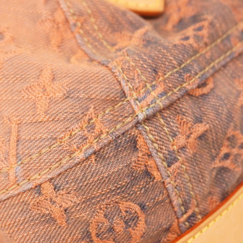 Louis Vuitton Shoulder Bag Monogram Denim Sunrise M93190 Oranje Women
