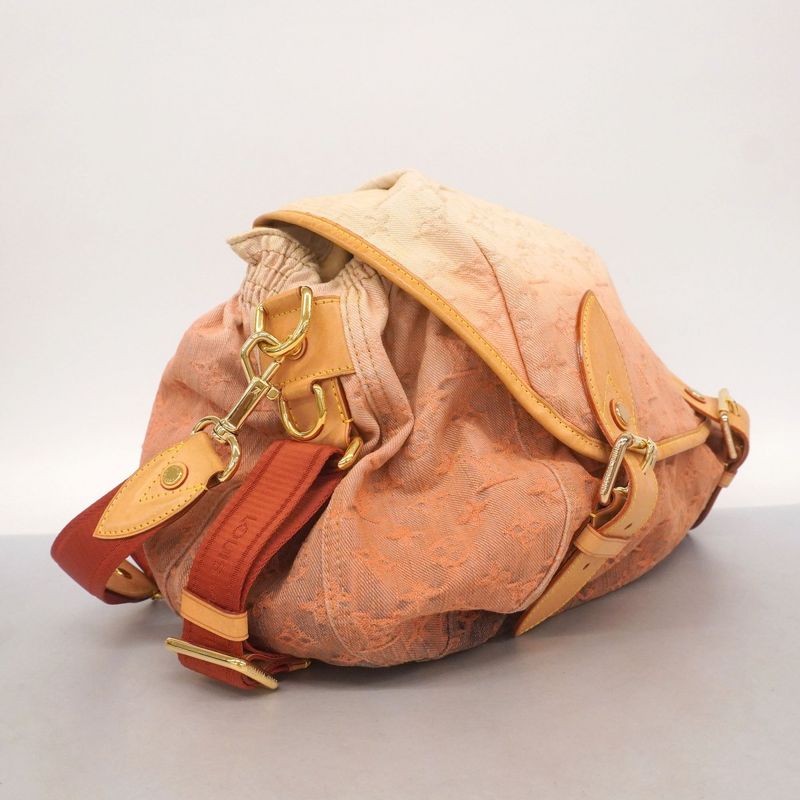 Louis Vuitton Shoulder Bag Monogram Denim Sunrise M93190 Oranje Women