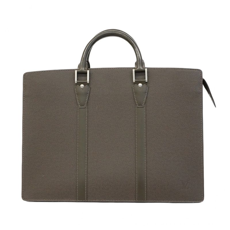 Louis Vuitton Briefcase Taiga Porte Documents Rosin M30058 Grizzly Men's