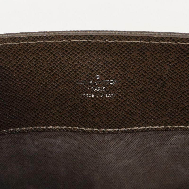 Louis Vuitton Briefcase Taiga Porte Documents Rosin M30058 Grizzly Men's