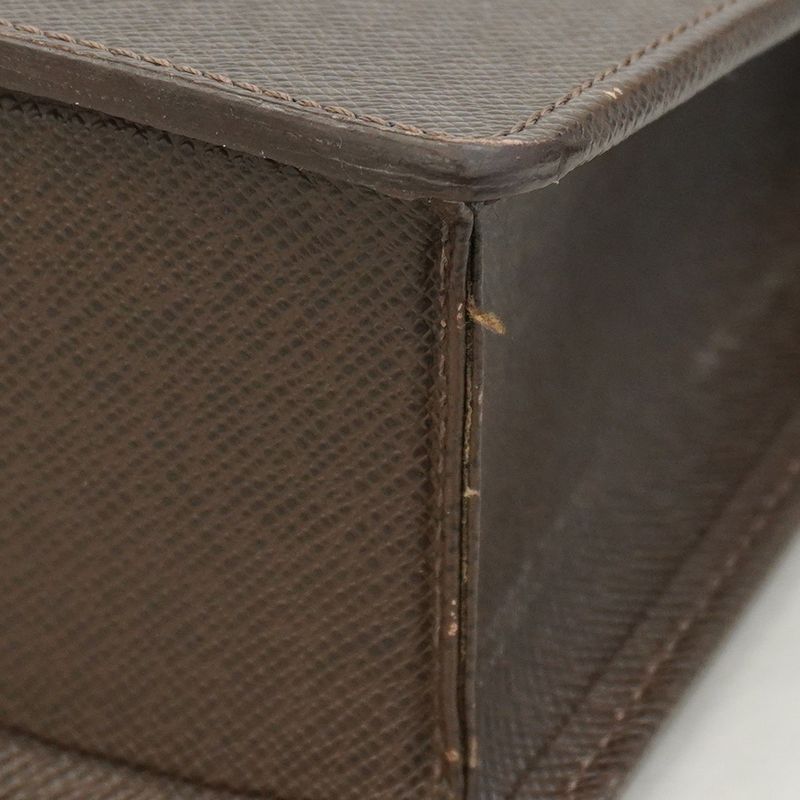 Louis Vuitton Briefcase Taiga Porte Documents Rosin M30058 Grizzly Men's