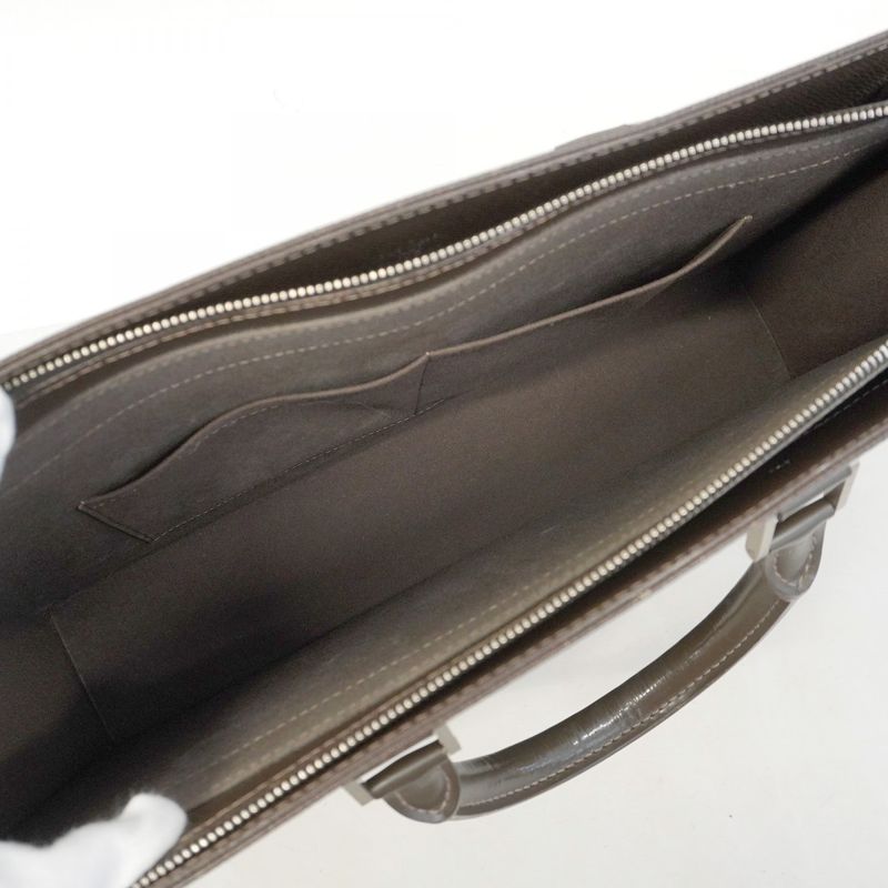 Louis Vuitton Briefcase Taiga Porte Documents Rosin M30058 Grizzly Men's