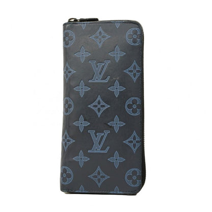 Louis Vuitton Long Wallet Monogram Shadow Zippy Wallet Vertical M80423 Navy