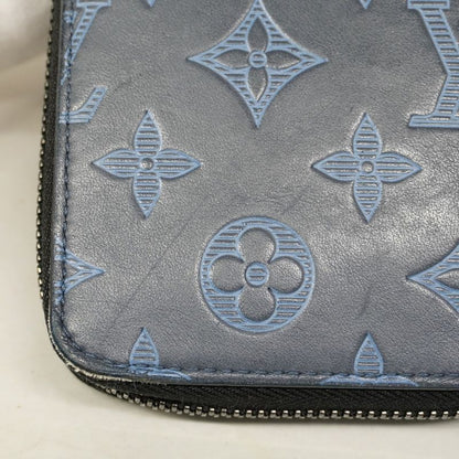 Louis Vuitton Long Wallet Monogram Shadow Zippy Wallet Vertical M80423 Navy