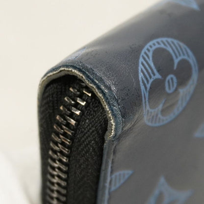 Louis Vuitton Long Wallet Monogram Shadow Zippy Wallet Vertical M80423 Navy