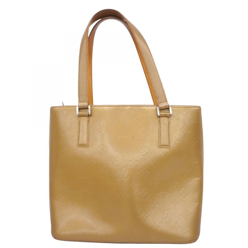 Louis Vuitton Tote Bag Monogram Matte Stockton M55117 Ambre Ladies