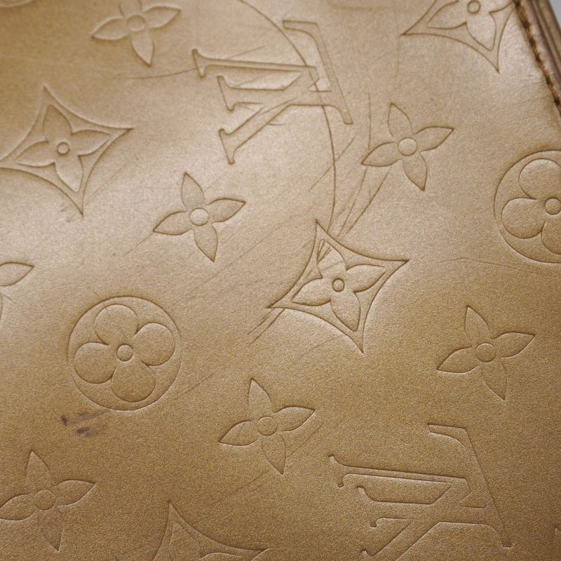 Louis Vuitton Tote Bag Monogram Matte Stockton M55117 Ambre Ladies