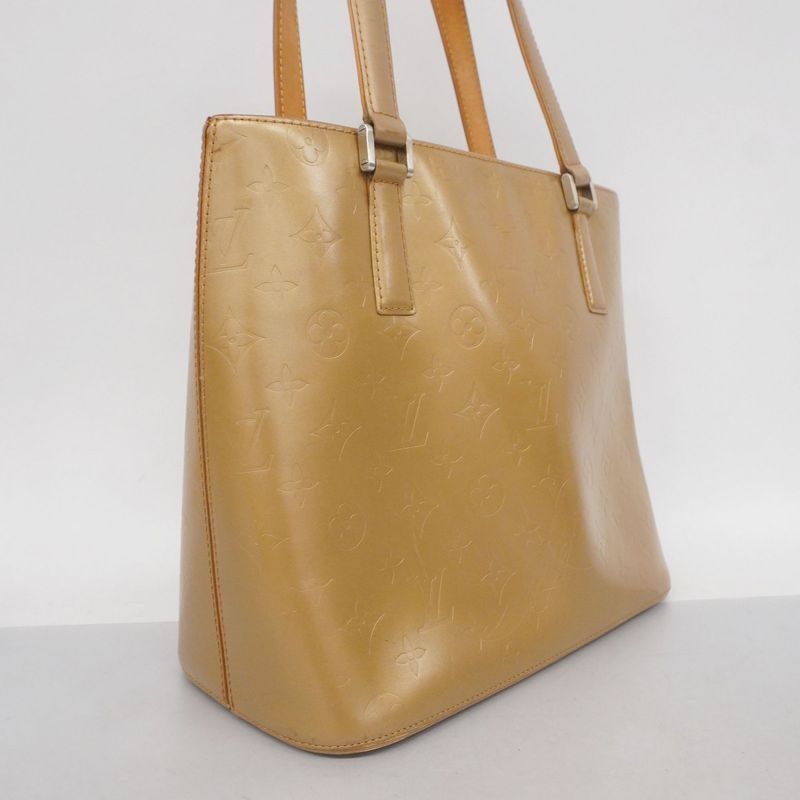 Louis Vuitton Tote Bag Monogram Matte Stockton M55117 Ambre Ladies