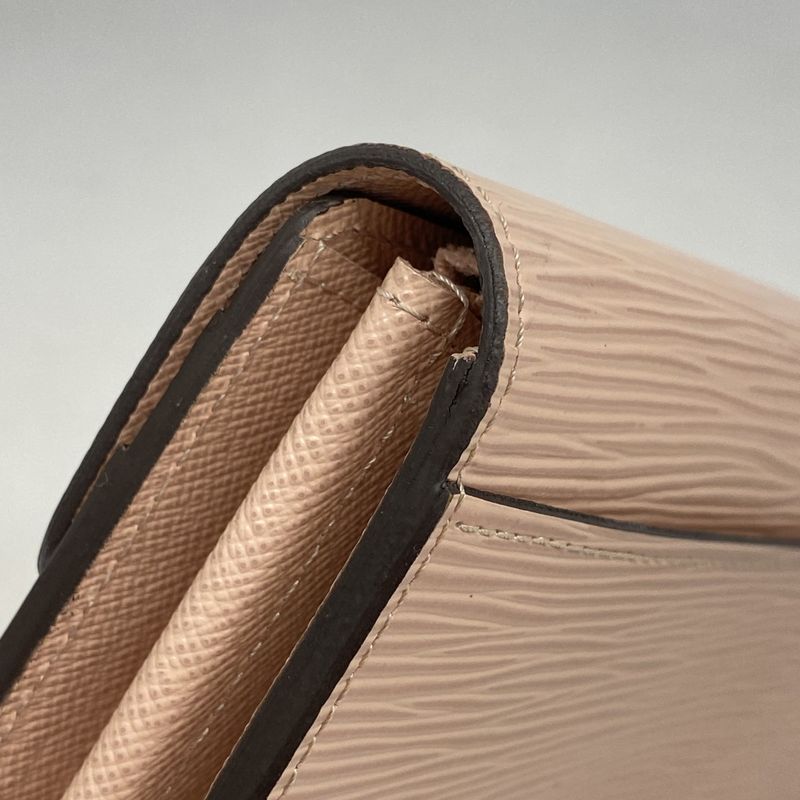 Louis Vuitton Epi Portefeuille Sarah M61216 Rose Ballerine Women's Long Wallet