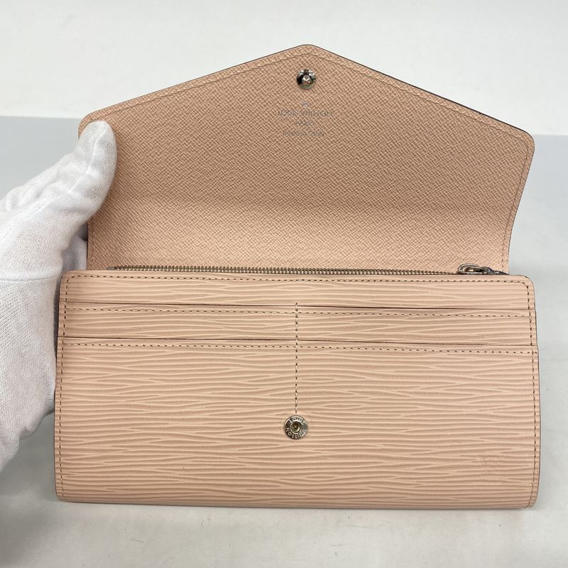 Louis Vuitton Epi Portefeuille Sarah M61216 Rose Ballerine Women's Long Wallet
