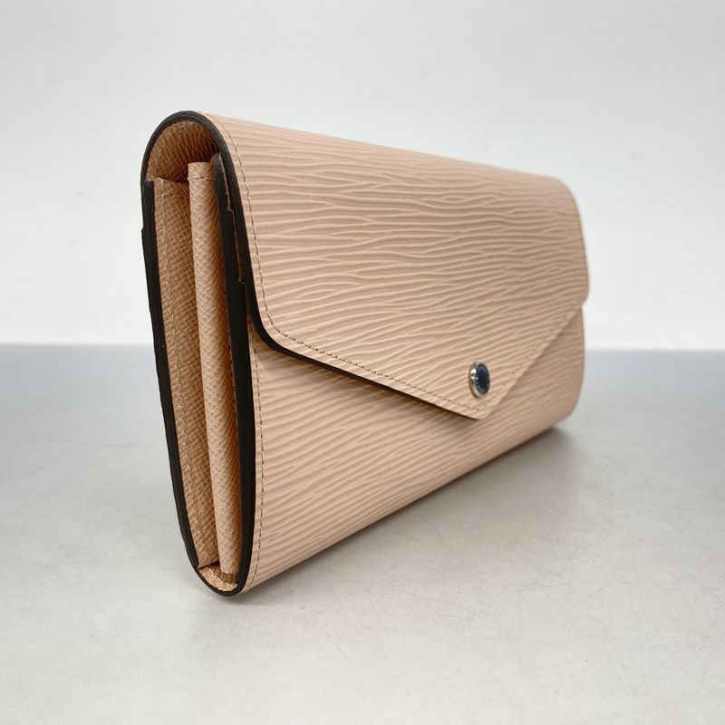 Louis Vuitton Epi Portefeuille Sarah M61216 Rose Ballerine Women's Long Wallet