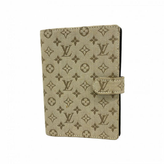 Louis Vuitton Notebook Cabas Monogram Mini Agenda PM R20911 Khaki Women's