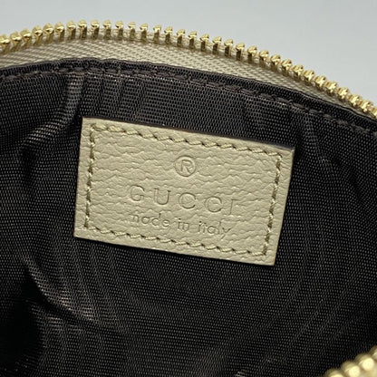 Gucci Coin Case GG Supreme 772321 PVC Ivory Gold Hardware Men Women Unisex