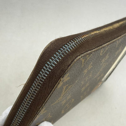 Louis Vuitton Long Wallet Monogram Groom Zippy Organizer M60035 Brown Veil Men