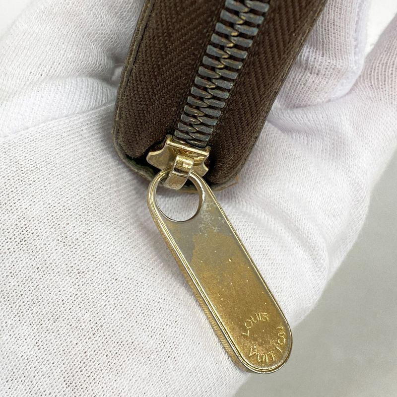 Louis Vuitton Long Wallet Monogram Groom Zippy Organizer M60035 Brown Veil Men