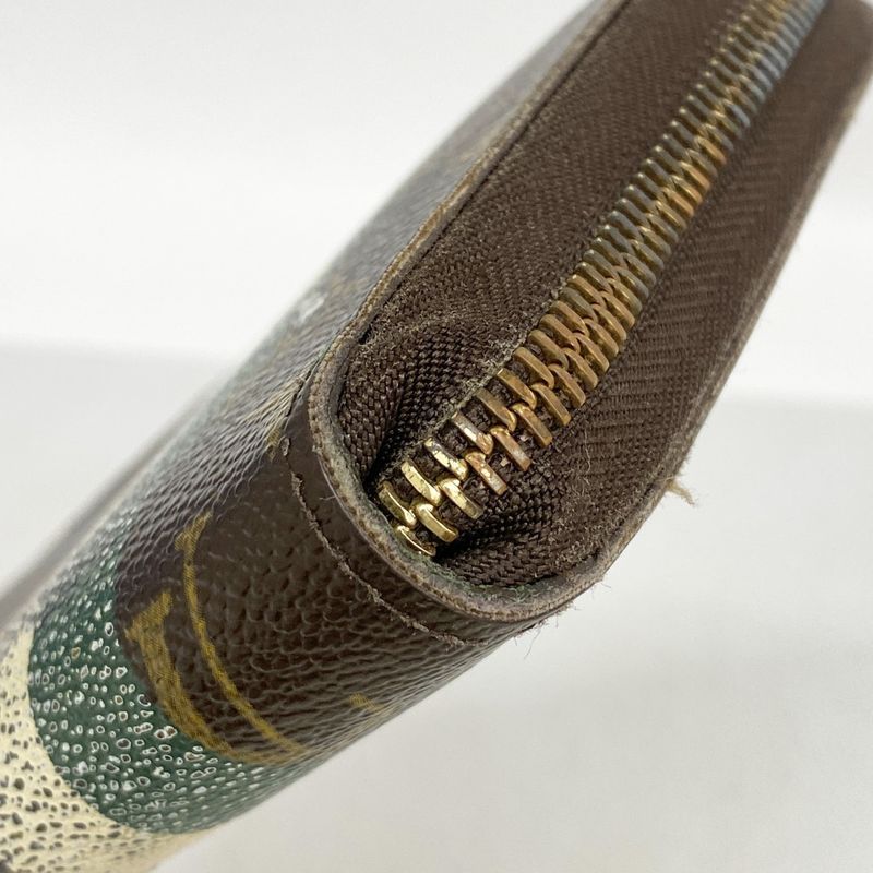 Louis Vuitton Long Wallet Monogram Groom Zippy Organizer M60035 Brown Veil Men