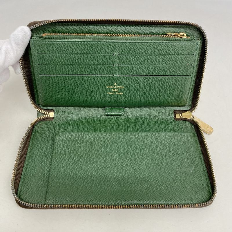 Louis Vuitton Long Wallet Monogram Groom Zippy Organizer M60035 Brown Veil Men
