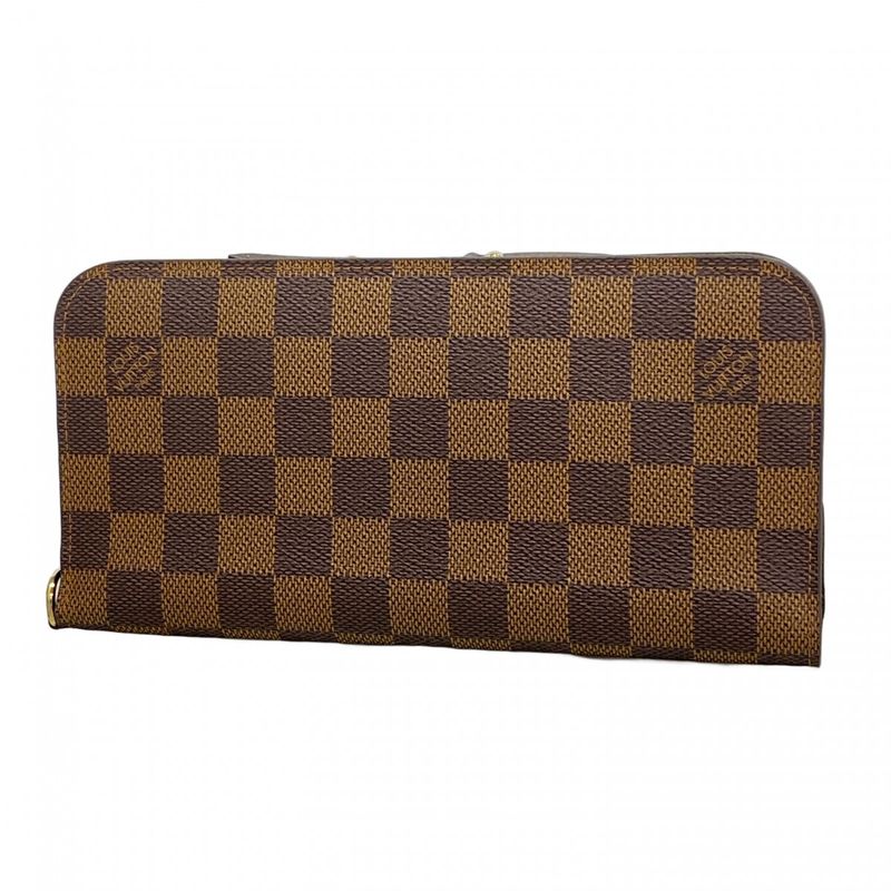 Louis Vuitton Long Wallet Damier Portefeuille Antholite N63071 Ebène Men Women