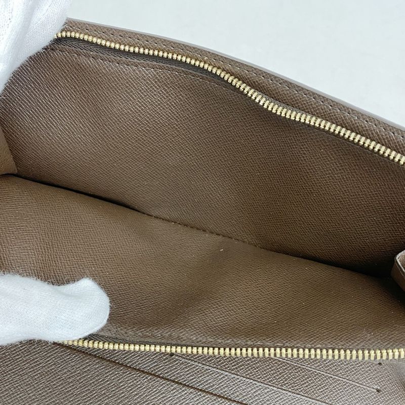 Louis Vuitton Long Wallet Damier Portefeuille Antholite N63071 Ebène Men Women