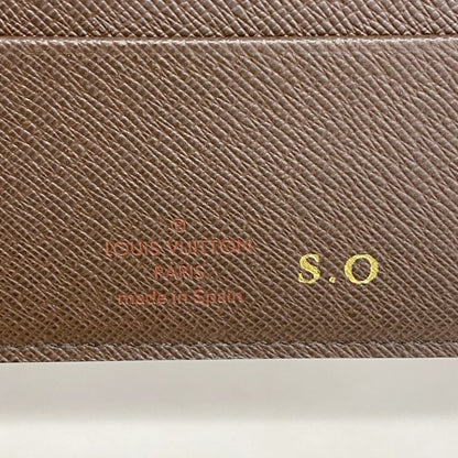 Louis Vuitton Long Wallet Damier Portefeuille Antholite N63071 Ebène Men Women