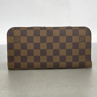 Louis Vuitton Long Wallet Damier Portefeuille Antholite N63071 Ebène Men Women