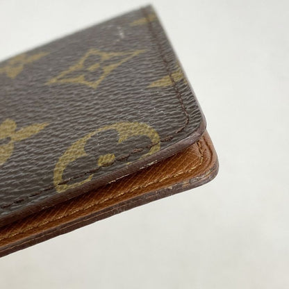 Louis Vuitton Card Case Monogram Porte 2 Carte Vertical M60533 Brown Men Women