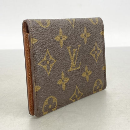 Louis Vuitton Card Case Monogram Porte 2 Carte Vertical M60533 Brown Men Women