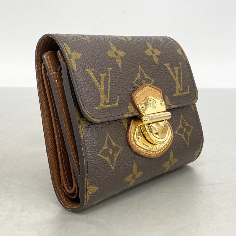 Louis Vuitton Trifold Wallet Monogram Portefeuille Joy M60211 Brown Ladies