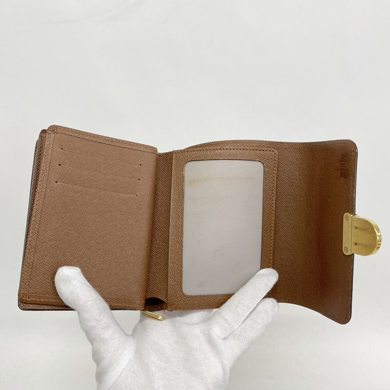 Louis Vuitton Trifold Wallet Monogram Portefeuille Joy M60211 Brown Ladies