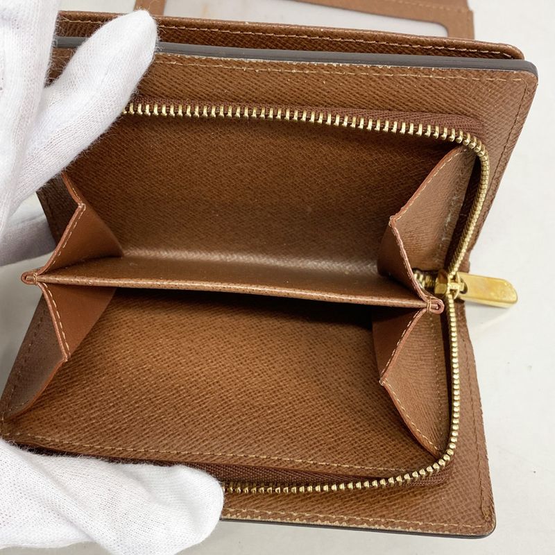 Louis Vuitton Trifold Wallet Monogram Portefeuille Joy M60211 Brown Ladies