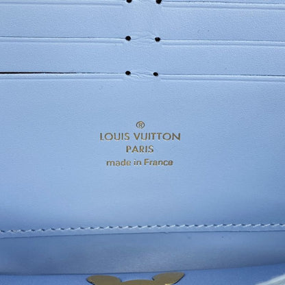 Louis Vuitton Long Wallet Monogram Serti Zippy Wallet M64604 Light Blue/beigemen