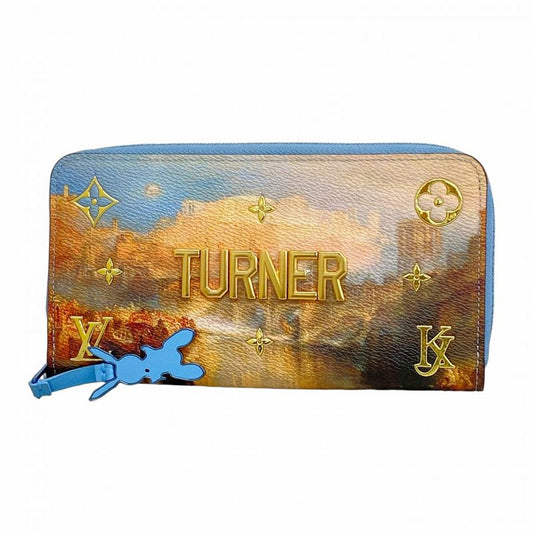 Louis Vuitton Long Wallet Monogram Serti Zippy Wallet M64604 Light Blue/beigemen