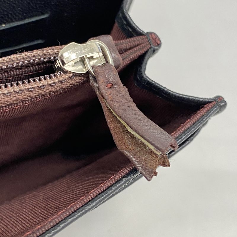 Chanel Wallet Matelasse Lambskin Black Silver Hardware Women