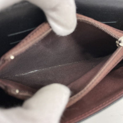 Chanel Wallet Matelasse Lambskin Black Silver Hardware Women