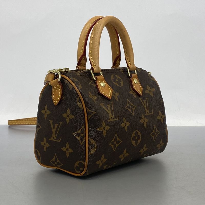 Louis Vuitton Handbag Monogram Mini Speedy M41534 Brown 2way Bag Ladies