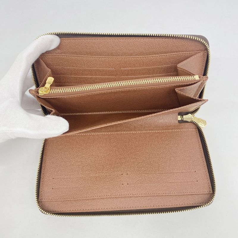Louis Vuitton Long Wallet Monogram Zippy Organizer M62581 Brown Men's