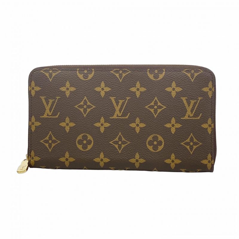 Louis Vuitton Long Wallet Monogram Zippy Organizer M62581 Brown Men's