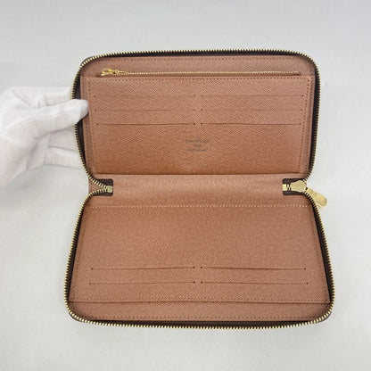 Louis Vuitton Long Wallet Monogram Zippy Organizer M62581 Brown Men's