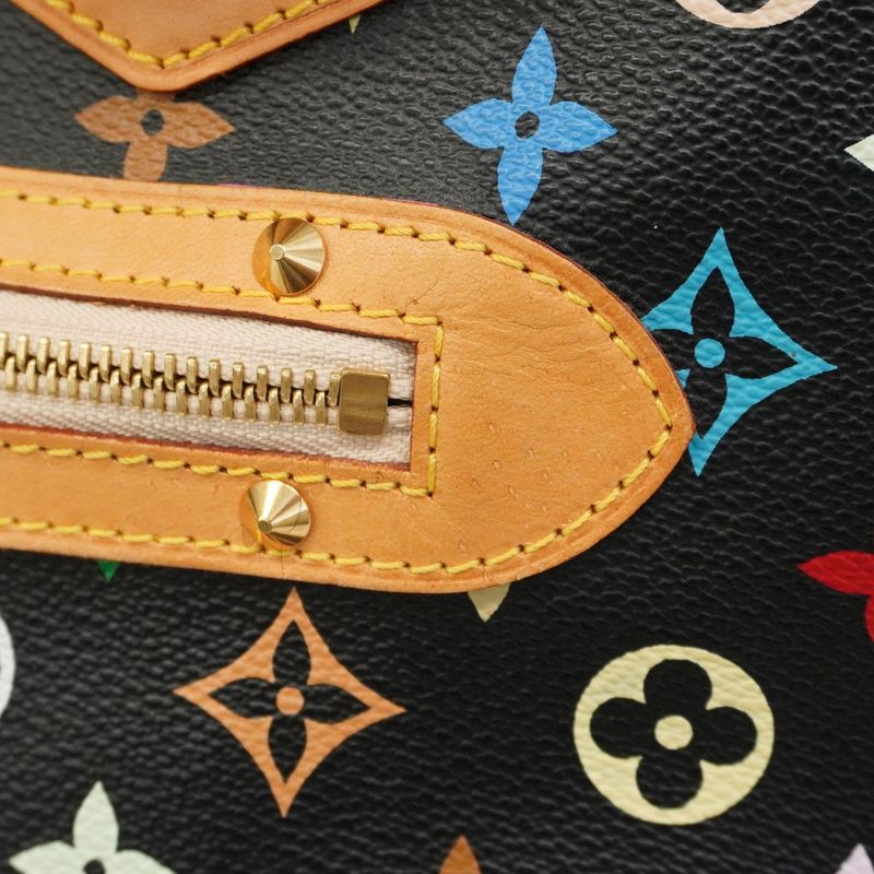 Louis Vuitton Monogram Multicolor Alma PM M40444 Noir Black Women