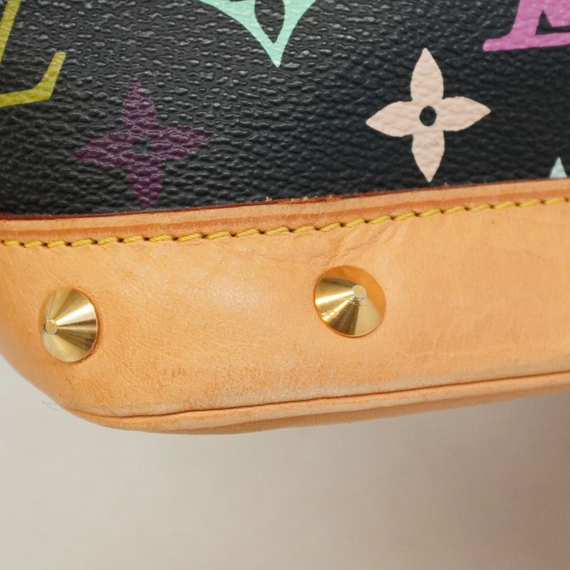 Louis Vuitton Monogram Multicolor Alma PM M40444 Noir Black Women