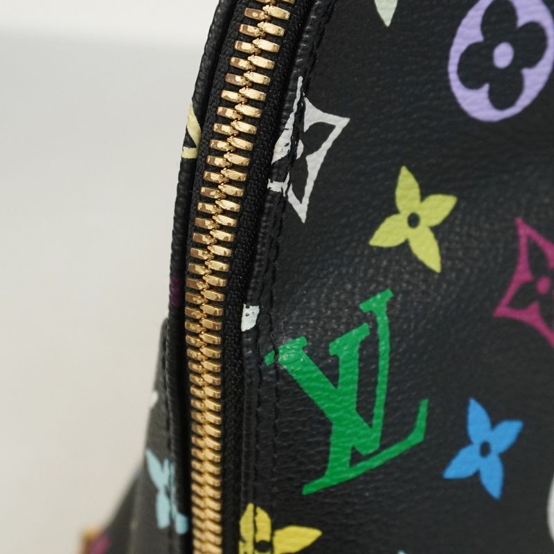Louis Vuitton Monogram Multicolor Alma PM M40444 Noir Black Women