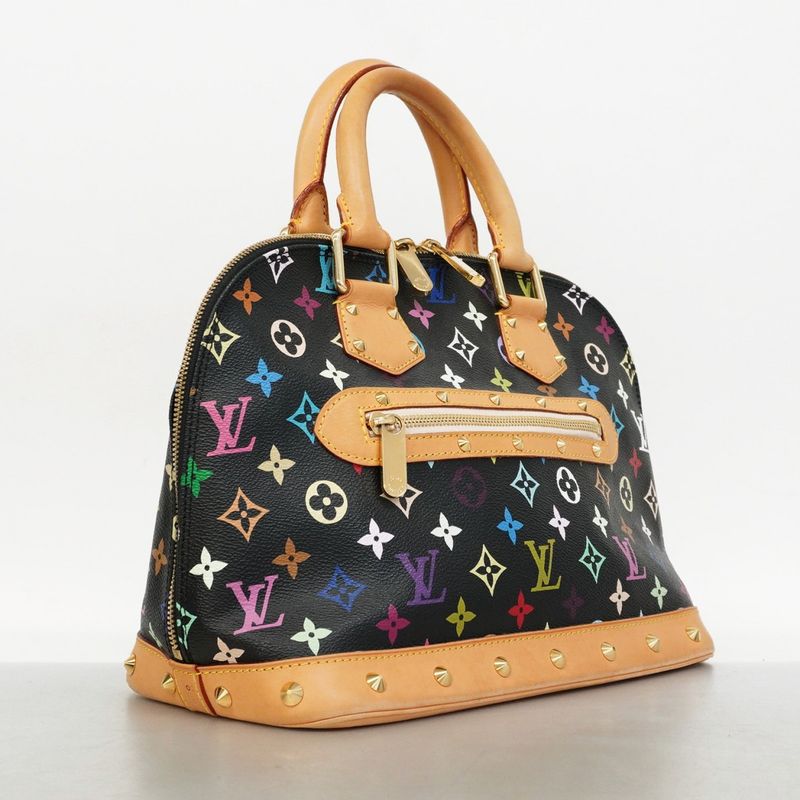 Louis Vuitton Monogram Multicolor Alma PM M40444 Noir Black Women