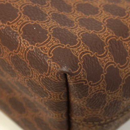 Celine Tote Bag Macadam PVC Brown Gold Hardware Women's