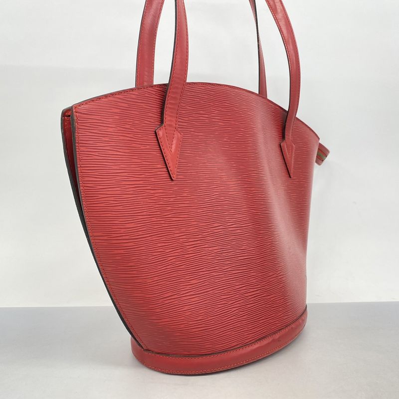 Louis Vuitton Shoulder Bag Epi Saint Jacques Shopping M52267 Castilian Red Women