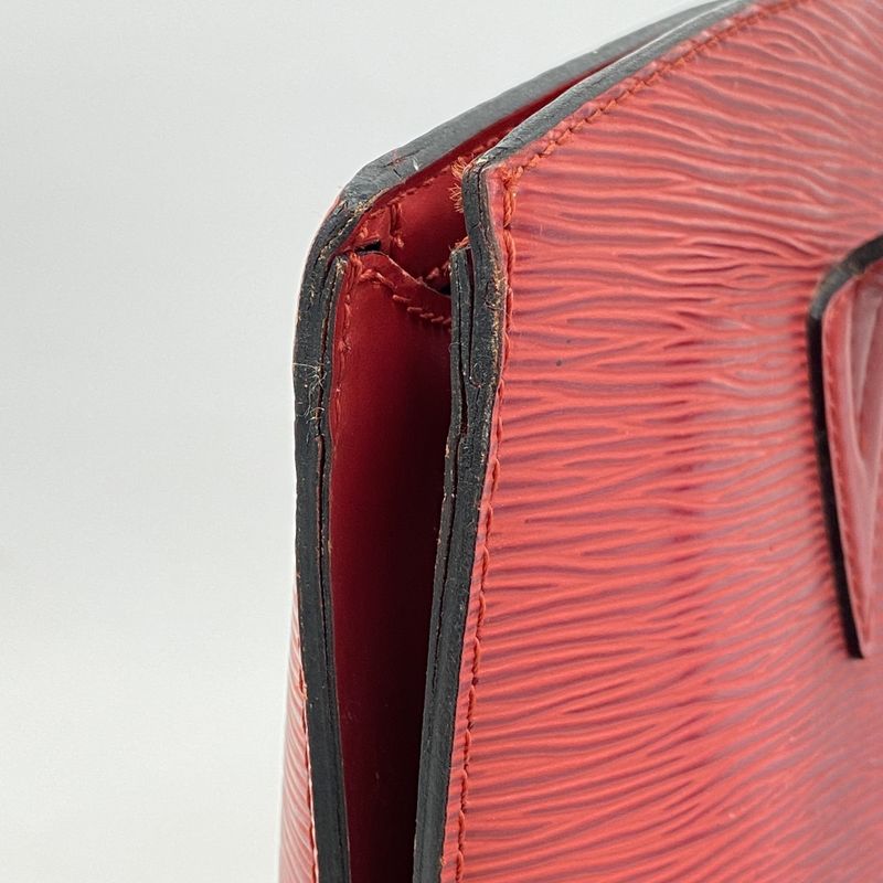 Louis Vuitton Shoulder Bag Epi Saint Jacques Shopping M52267 Castilian Red Women