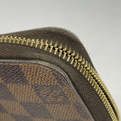 Louis Vuitton Long Wallet Damier Zippy Wallet N60015 Ebène Men Women Unisex