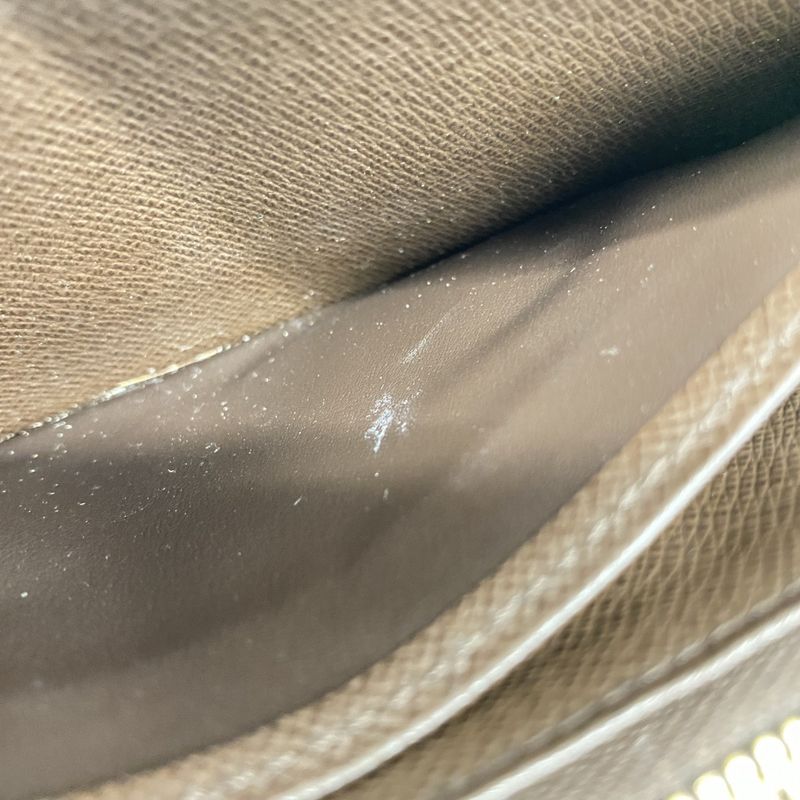 Louis Vuitton Long Wallet Damier Zippy Wallet N60015 Ebène Men Women Unisex