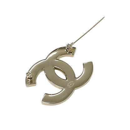 Chanel Brooch Corsage White Gold Here Mark